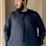 EMIRATES LUXURY THOBE BLACK - Image 2