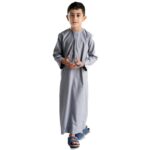 EMIRATES KIDS THOBE LIGHT ASH - Image 3